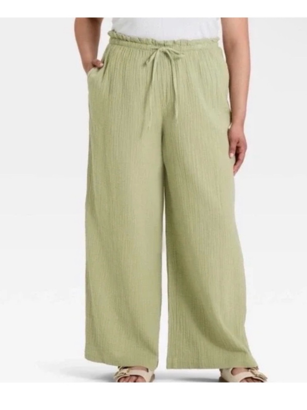 Universal Thread Sage Wide-Leg Drawstring Pants